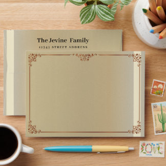 Classic Seventies Custom Photo Envelope