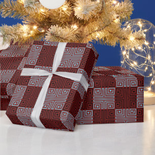 Classic Shimmering Initial Gift Kids Birthday Wrapping Paper