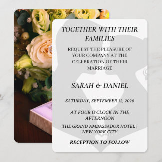 Classic Silhouette Couple Wedding Invitation | Ele