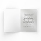 Classic Silver 25th Wedding Anniversary Card