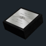 Classic Silver 25th Wedding Anniversary Gift Box<br><div class="desc">A Digitalbcon Images Design featuring a satin silver colour and classic design theme with a variety of custom images, shapes, patterns, styles and fonts in this one-of-a-kind "Classic Silver 25th Wedding Anniversary" Gift Box. This elegant and attractive design comes complete with customisable text lettering to suit your own special occasion....</div>