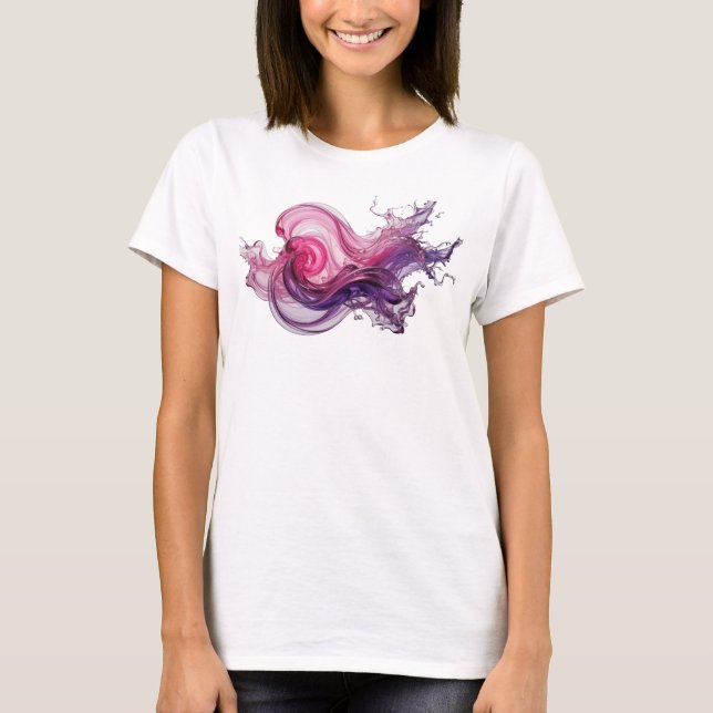 Classic Silver ABSTRACT ART Graphic Tee (Front)