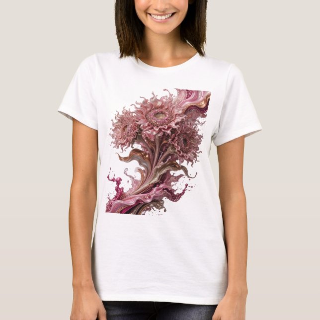 Classic Silver ABSTRACT ART Graphic Tee (Front)