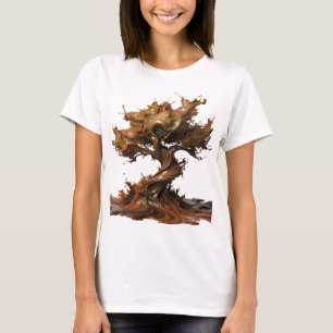 Classic Silver ABSTRACT ART Wearable Art T-Shirt