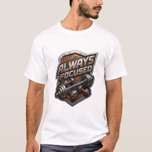 Classic Silver ALWAYS FOCUSED Statement Tee