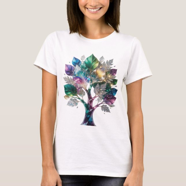 Classic Silver GLASS TREE Custom Tee (Front)