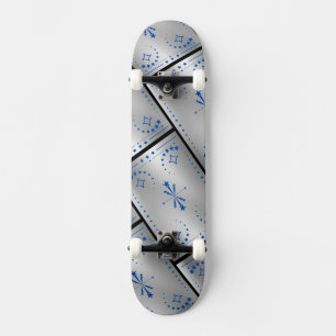 Classic Silver Skateboard