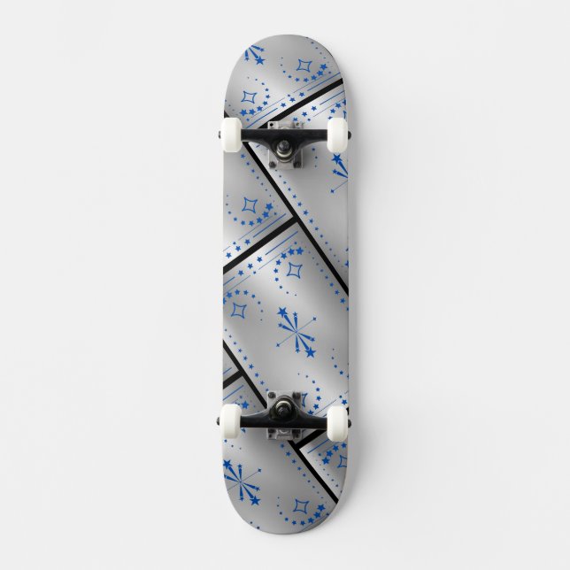Classic Silver Skateboard (Front)