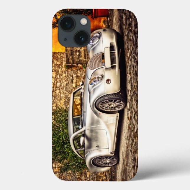 Classic Silver Sports Car Case-Mate iPhone Case (Back)