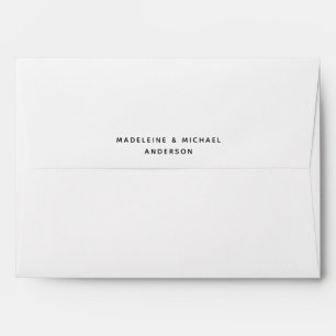 Classic Simple Black and White  Envelope