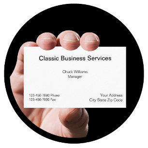 Classic Simple Business Cards
