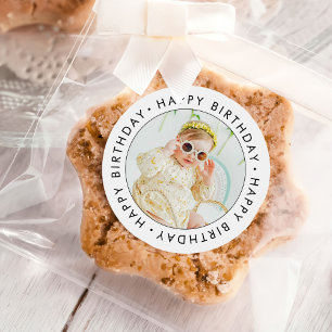 Classic Simple Custom Photo Classic Round Sticker