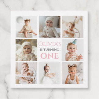 Classic Simple Custom Photo Favour Tags