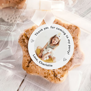 Classic Simple Custom Photo Round Sticker