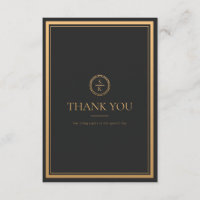 Classic Simple Elegance Gold Black Wedding