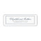 Classic Simple Elegant Chic Wedding Return Address