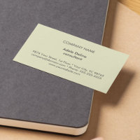 Classic Simple Elegant Light Colour Consultant