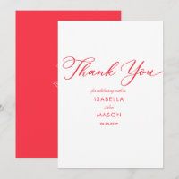 Classic simple juice red thank you