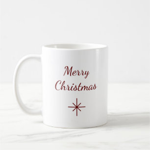 Classic Simple Merry Christmas Coffee Mug
