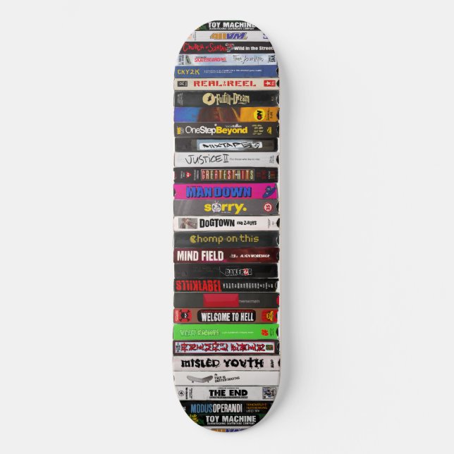 Classic Skateboard VHS Tapes Painting (Front)