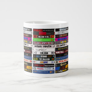 Classic Skateboarding VHS Video Art -Speciality Mu Large Coffee Mug