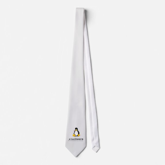 Classic Slackware Linux Tux Tie (Front)