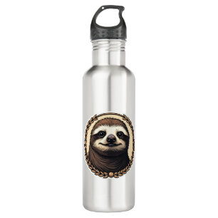 Classic Sloth Engraving Nature Shirt (1) 710 Ml Water Bottle