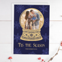 Classic Snow Globe Photo Personalised Christmas