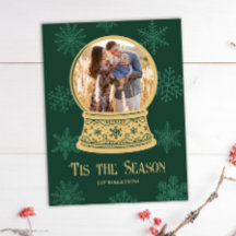 Classic Snow Globe Photo Personalised Christmas