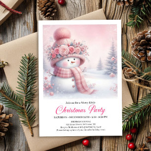 Classic Snowy Forest Kids Digital Download Christm Invitation