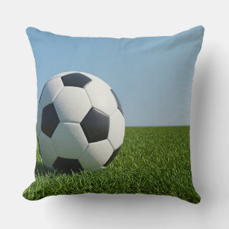 Classic Soccer Ball Field View Cushion
