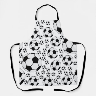 Classic Soccer Ball Graphic Traditional Sports Fan Apron