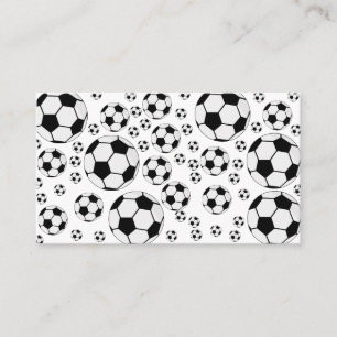 Classic Soccer Ball Graphic Traditional Sports Fan Business Card