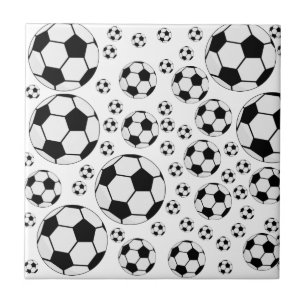 Classic Soccer Ball Graphic Traditional Sports Fan Ceramic Tile