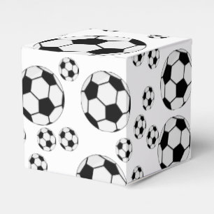 Classic Soccer Ball Graphic Traditional Sports Fan Favour Box