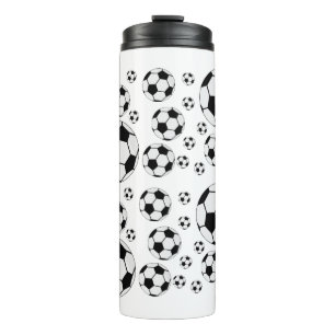 Classic Soccer Ball Graphic Traditional Sports Fan Thermal Tumbler