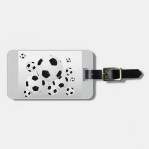 Classic Soccer Football Balls Flying Sports Luggage Tag