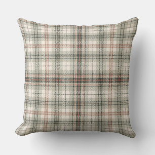 Classic Soft Scottish Tartan Plaid Design Pattern Cushion