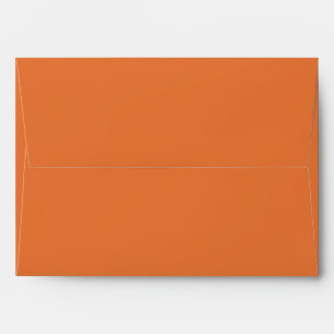 Classic Solid Matching Wedding Blank Burnt Orange Envelope
