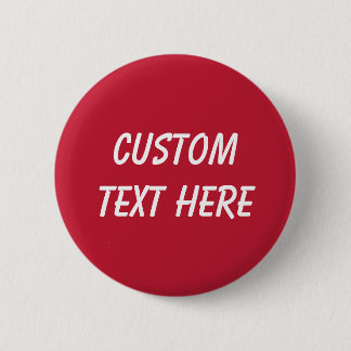 Classic solid True red 6 Cm Round Badge