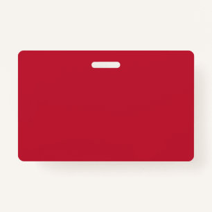 Classic solid True red ID Badge
