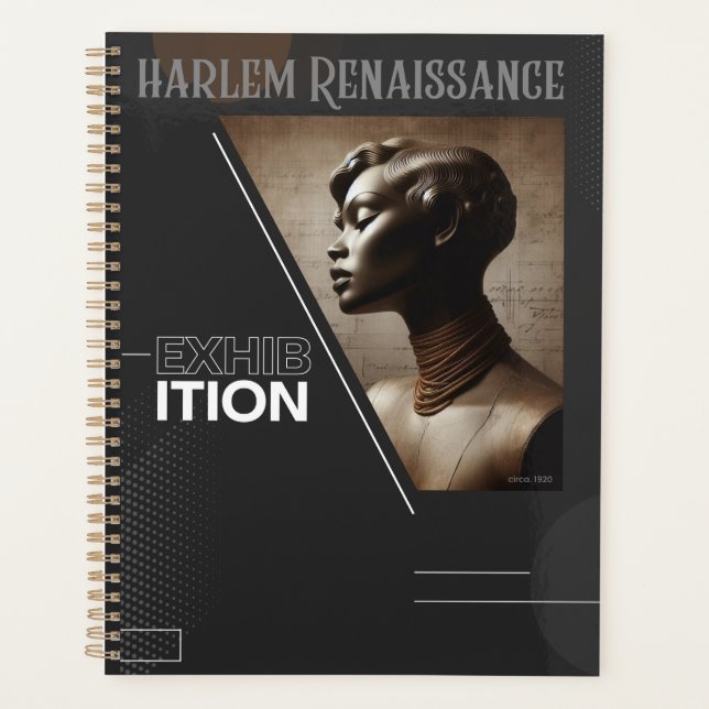 Classic Sophisticated Harlem Renaissance  Playing Planner (Front)