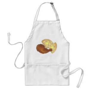 Classic Soul Food Fried Chicken and Waffles Diner Standard Apron