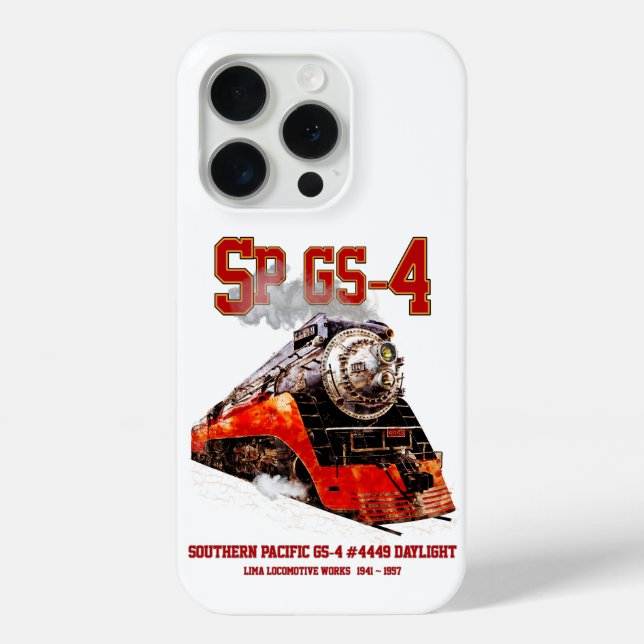 Classic Southern Pacific GS-4 Steam Locomotive Case-Mate iPhone Case (Back)
