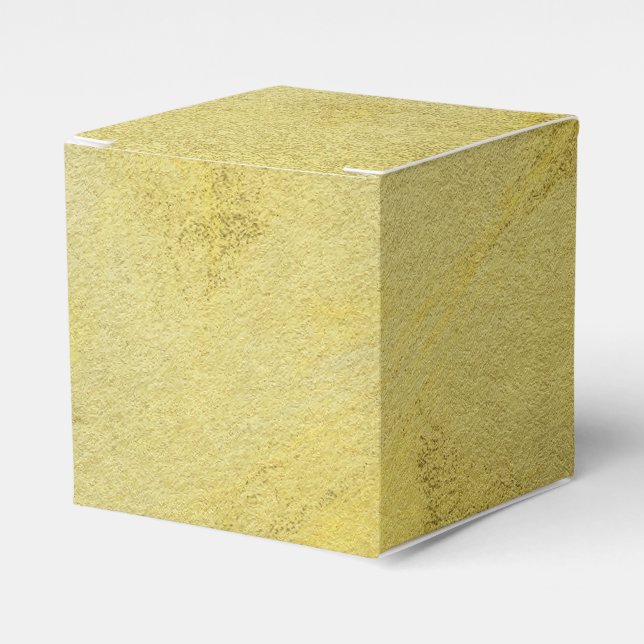 Classic Sparkling Golden Texture Favour Box (Front Side)