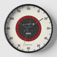 Classic Speedometer Wall Clock MPH