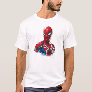Classic Spider-man Artwork Illustration T-Shirt