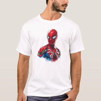 Classic Spider-man Artwork Illustration T-Shirt