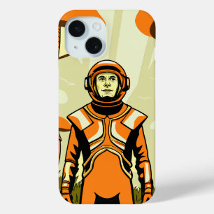 Classic Spider-Man with Dynamic Cosmic Background iPhone 15 Case