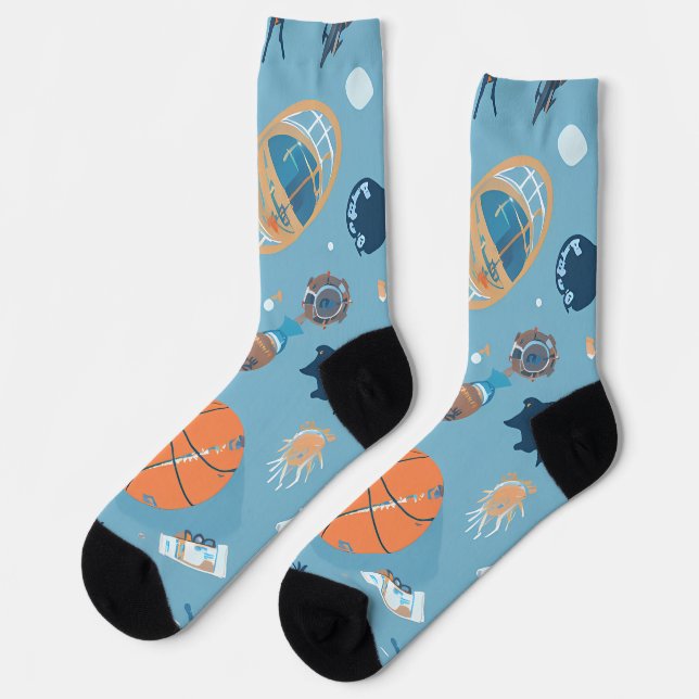 Classic Spider-Man with Dynamic Cosmic Background Socks (Left)